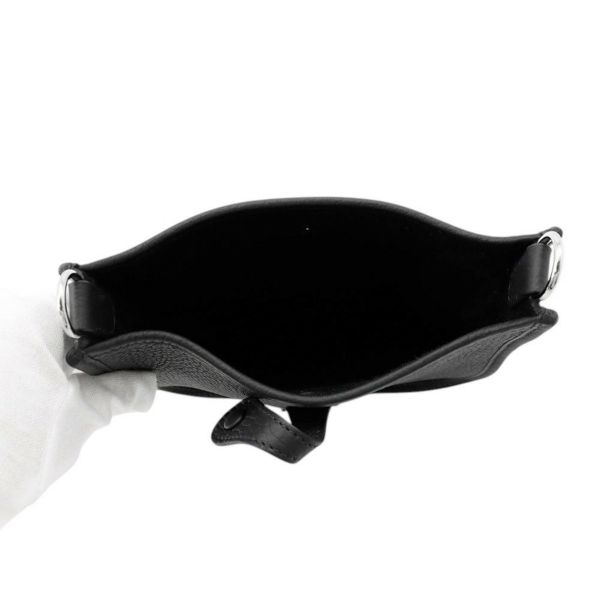 エルメス ショルダーバッグ エブリンTPM 85cm ブラック/シルバー金具 トリヨンクレマンス K刻印 黒