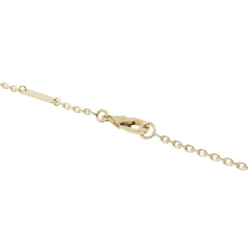 ヴァンクリ ネックレス ローズ ド ノエル ペンダント ミニモデル マザーオブパール ダイヤモンド 3P 計0.1ct K18YG VCARP7T000