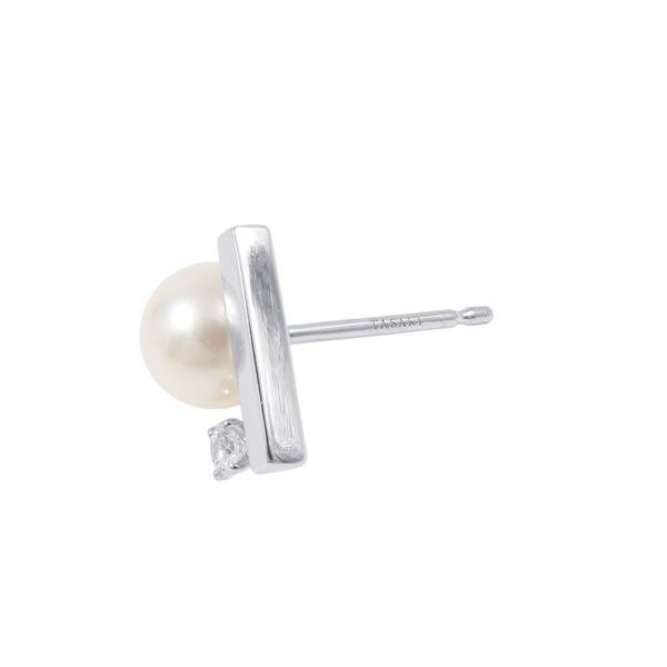 タサキ ピアス プチ バランス クラス イヤリング ダイヤモンド あこや真珠 パール K18WGホワイトゴールド E-4174-18KWG TASAKI