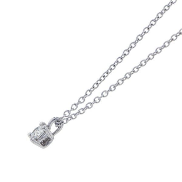 ティファニー ネックレス ソリティア ダイヤモンド ペンダント ダイヤ 約0.12ct Pt950プラチナ Tiffany&Co.