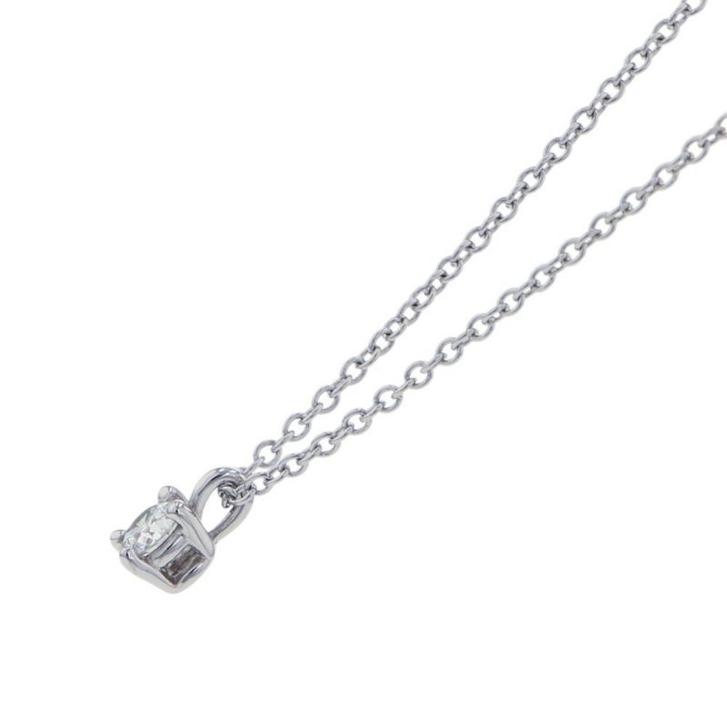 ティファニー ネックレス ソリティア ダイヤモンド ペンダント ダイヤ 約0.12ct Pt950プラチナ Tiffany&Co.