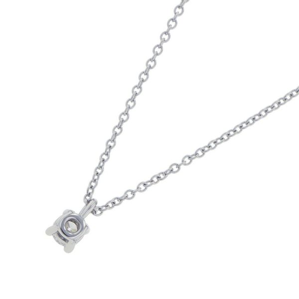 ティファニー ネックレス ソリティア ダイヤモンド ペンダント ダイヤ 約0.12ct Pt950プラチナ Tiffany&Co.
