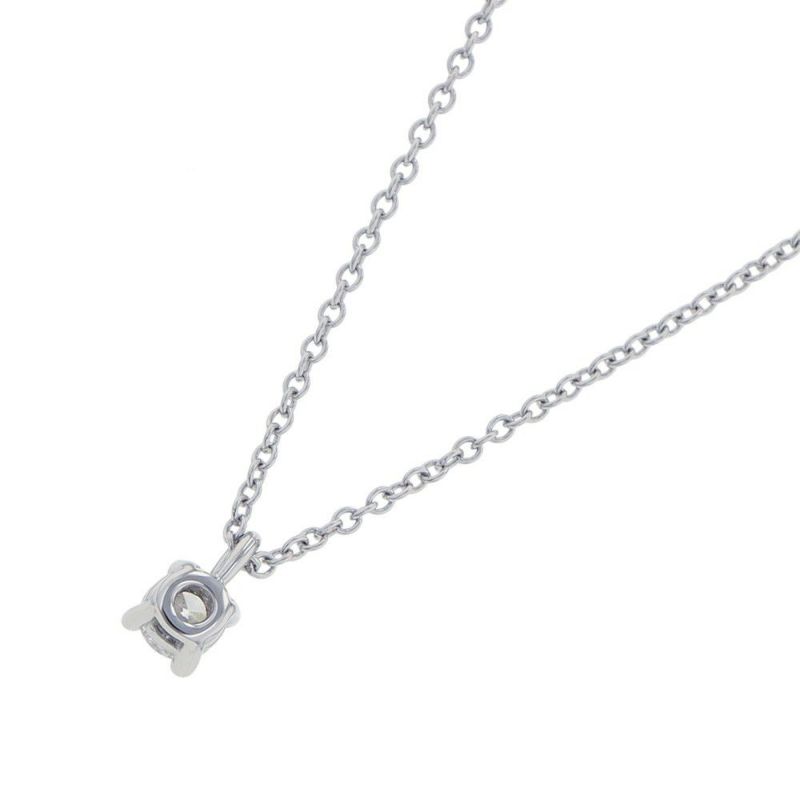 ティファニー ネックレス ソリティア ダイヤモンド ペンダント ダイヤ 約0.12ct Pt950プラチナ Tiffany&Co.