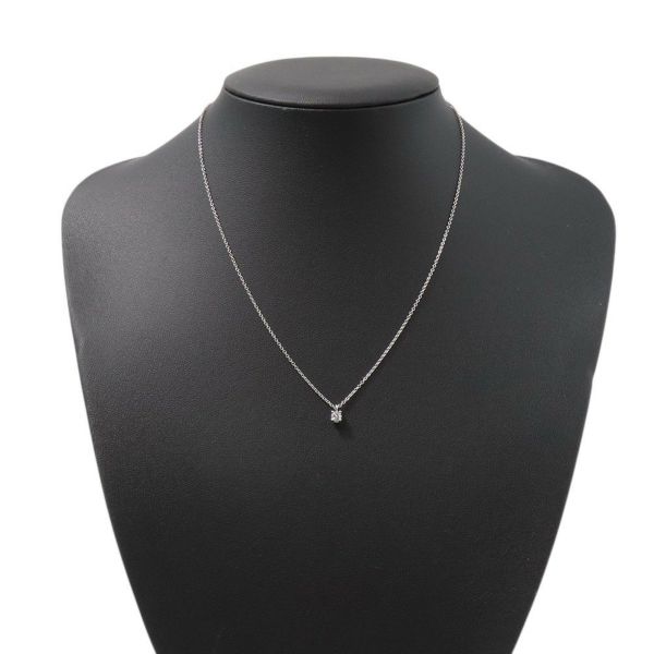 ティファニー ネックレス ソリティア ダイヤモンド ペンダント ダイヤ 約0.12ct Pt950プラチナ Tiffany&Co.