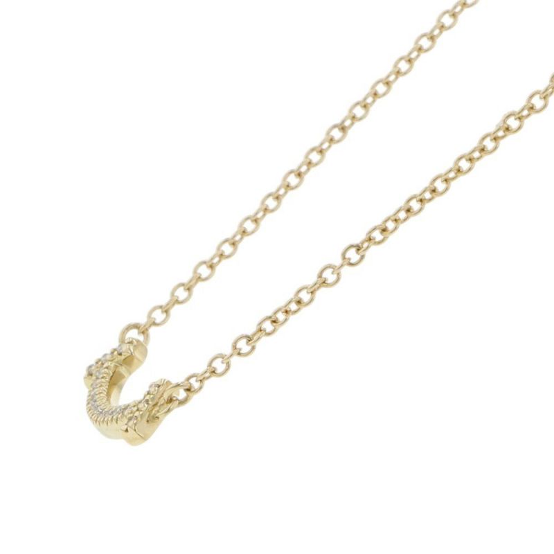 ティファニー ネックレス Tスマイル ペンダント ミニ ダイヤモンド 計0.03ct K18YGイエローゴールド 62617683 Tiffany&Co.