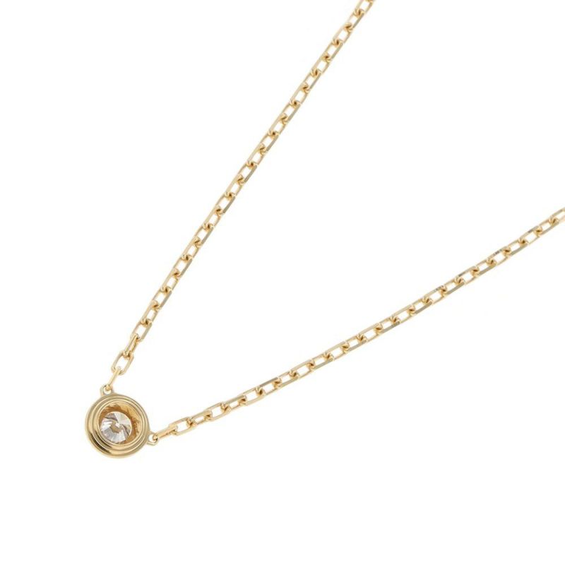 カルティエ ネックレス ダムール SM スモールモデル ダイヤモンド 1P 計0.09ct K18YGイエローゴールド B7215800 Cartier