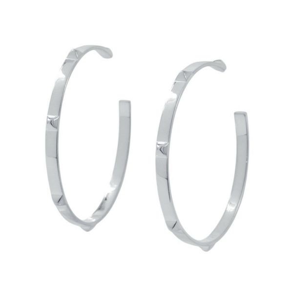 エルメス ピアス ミニ クルー SV925シルバー HERMES フープ ジュエリー アクセサリー