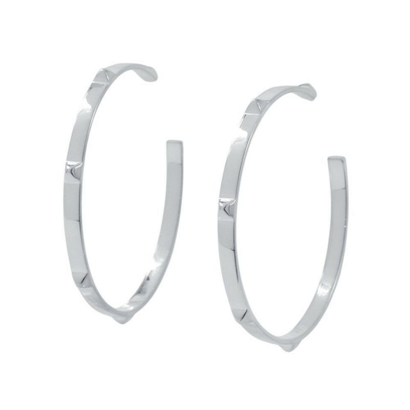 エルメス ピアス ミニ クルー SV925シルバー HERMES フープ ジュエリー アクセサリー