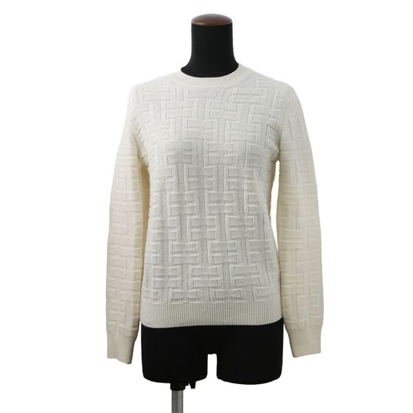 エルメス ニット ロングスリーブ Hアッシュ セーター レディースサイズ36 HERMES アパレル トップス