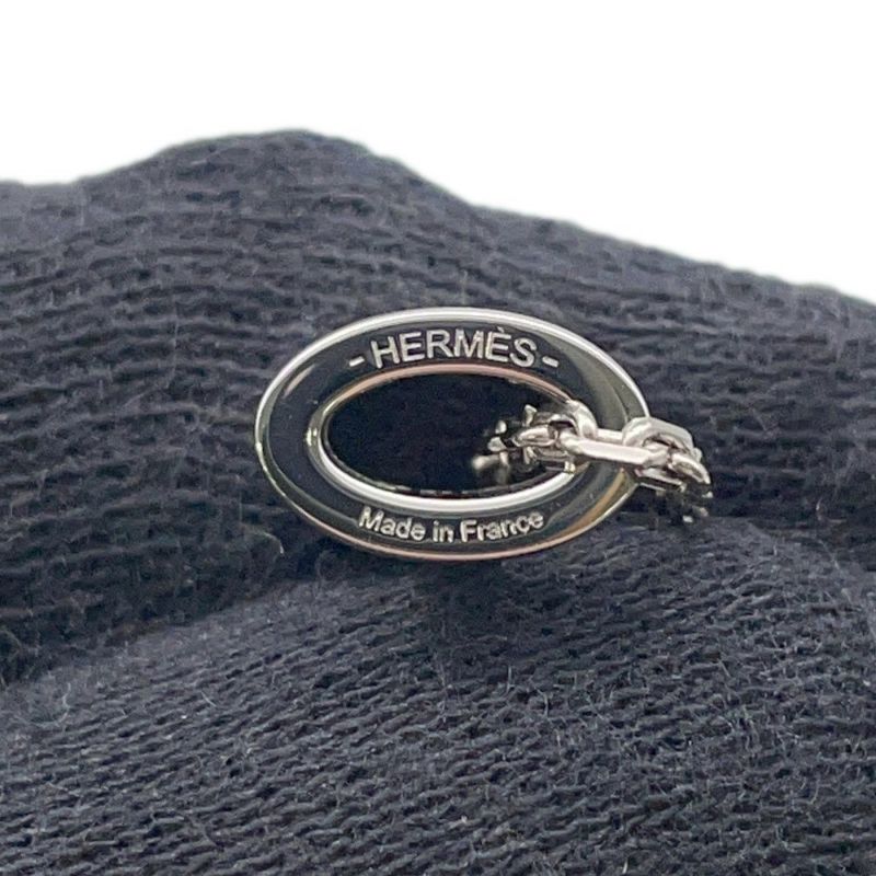 エルメス ネックレス ミニ・ポップアッシュ ホワイト/シルバー金具 HERMES アクセサリー 白