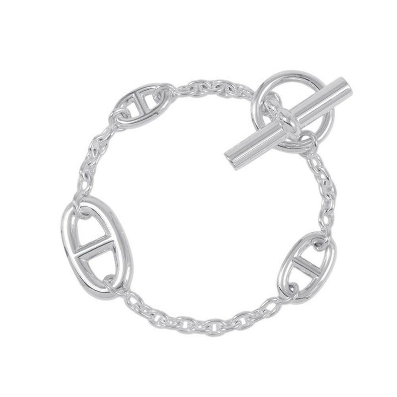 エルメス ブレスレット シェーヌダンクル ファランドール SV925シルバー サイズST HERMES ジュエリー