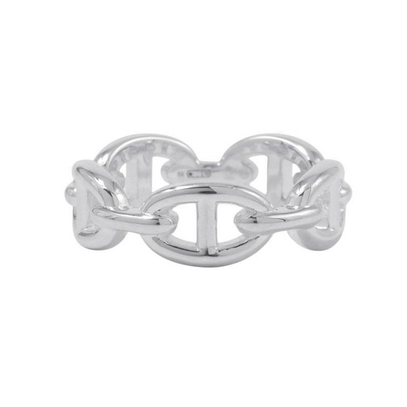 エルメス リング シェーヌダンクル アンシェネPM Enchainee SV925シルバー リングサイズ59 HERMES ジュエリー