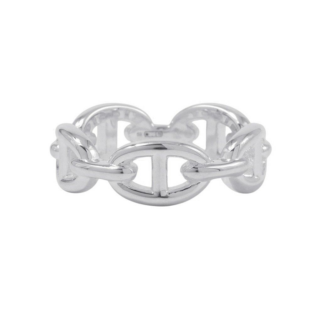 エルメス リング シェーヌダンクル アンシェネPM Enchainee SV925シルバー リングサイズ59 HERMES ジュエリー