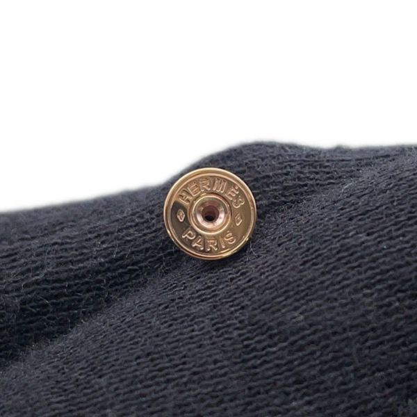 エルメス ピアス ミニ・ポップアッシュ ブラック/ピンクゴールド金具 Hモチーフ HERMES Pop H ポップH