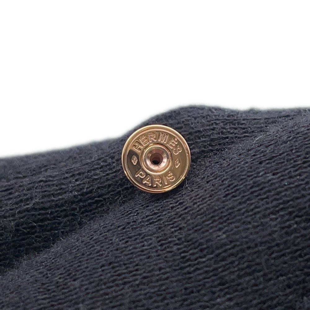 エルメス ピアス ミニ・ポップアッシュ ブラック/ピンクゴールド金具 Hモチーフ HERMES Pop H ポップH