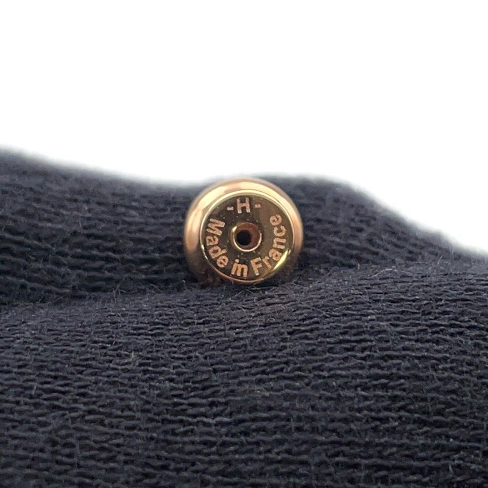 エルメス ピアス ミニ・ポップアッシュ ブラック/ピンクゴールド金具 Hモチーフ HERMES Pop H ポップH