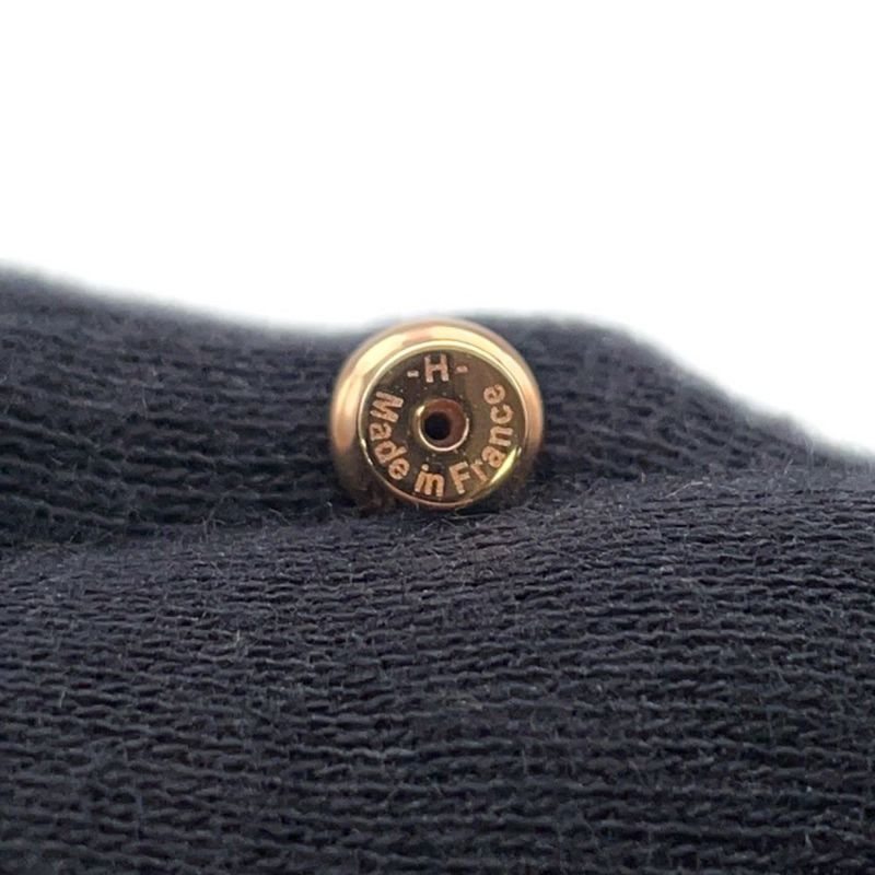 エルメス ピアス ミニ・ポップアッシュ ブラック/ピンクゴールド金具 Hモチーフ HERMES Pop H ポップH