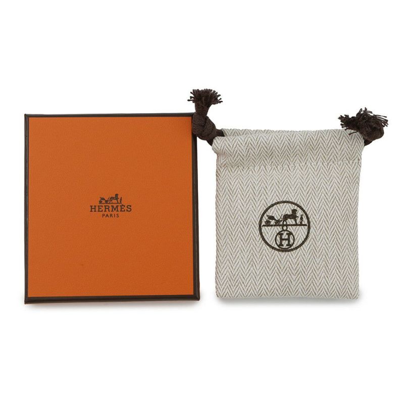 エルメス ピアス ミニ・ポップアッシュ ブラック/ピンクゴールド金具 Hモチーフ HERMES Pop H ポップH