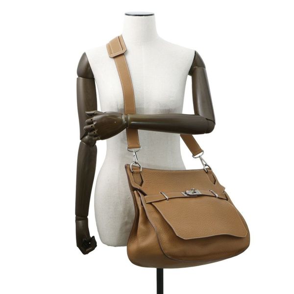 エルメス ショルダーバッグ ジプシエール37 ゴールド/シルバー金具 トリヨンクレマンス □M刻印