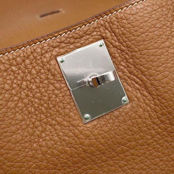 エルメス ショルダーバッグ ジプシエール37 ゴールド/シルバー金具 トリヨンクレマンス □M刻印