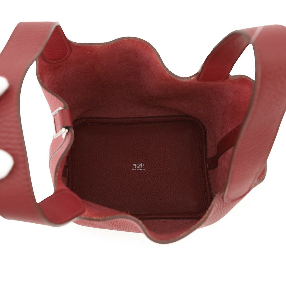エルメス ハンドバッグ ピコタンロックPM ルビー/シルバー金具 トリヨンクレマンス □R刻印
