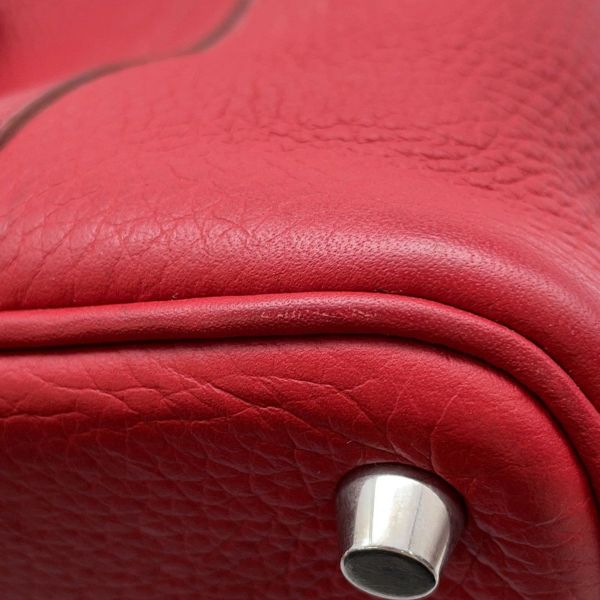 エルメス ハンドバッグ ピコタンロックPM ルビー/シルバー金具 トリヨンクレマンス □R刻印