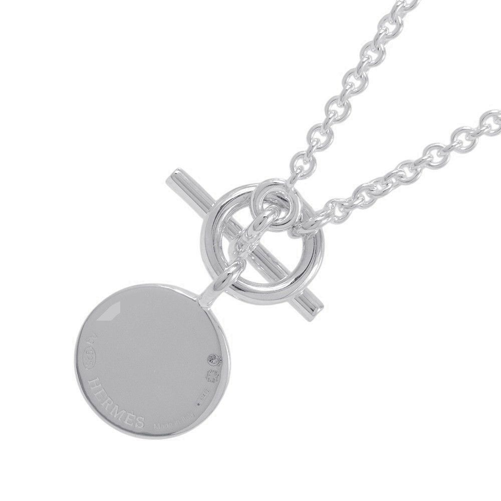 エルメス ネックレス アミュレット H エクスリブリス コンフェッティ セリエ SV925シルバー HERMES ジュエリー