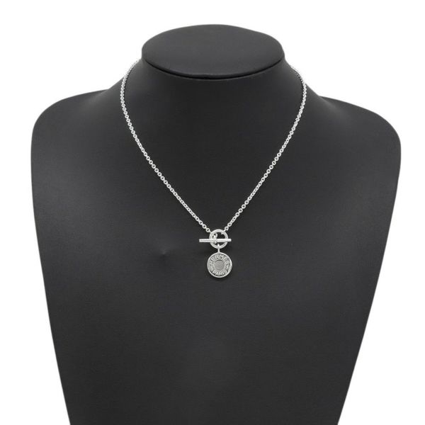 エルメス ネックレス アミュレット H エクスリブリス コンフェッティ セリエ SV925シルバー HERMES ジュエリー