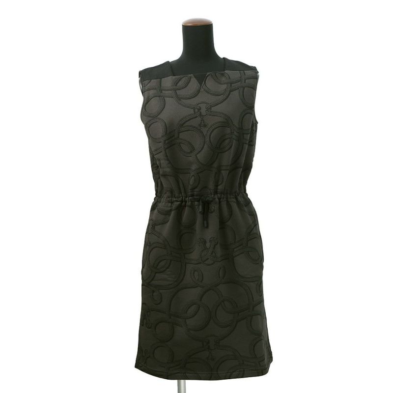 エルメス ワンピース ノースリーブドレス パルフロワ・リミックス プリント レディース36 HERMES トップス