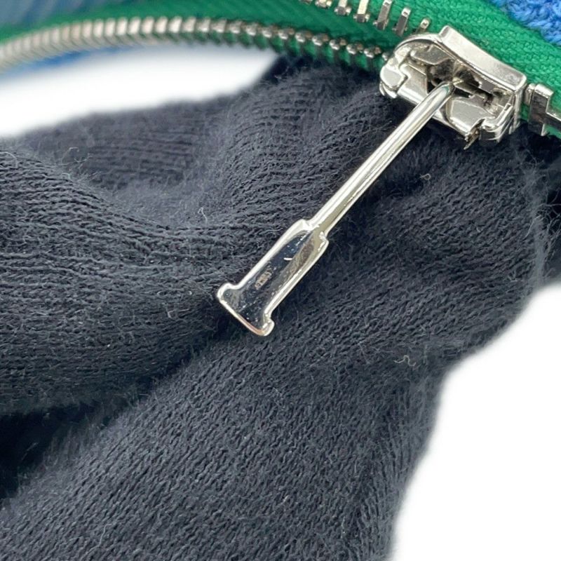 エルメス ポーチ レ・カバン フラットポーチPM ブルー/シルバー金具 HERMES