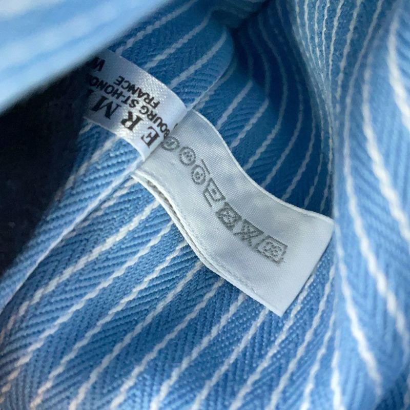 エルメス ポーチ レ・カバン フラットポーチPM ブルー/シルバー金具 HERMES