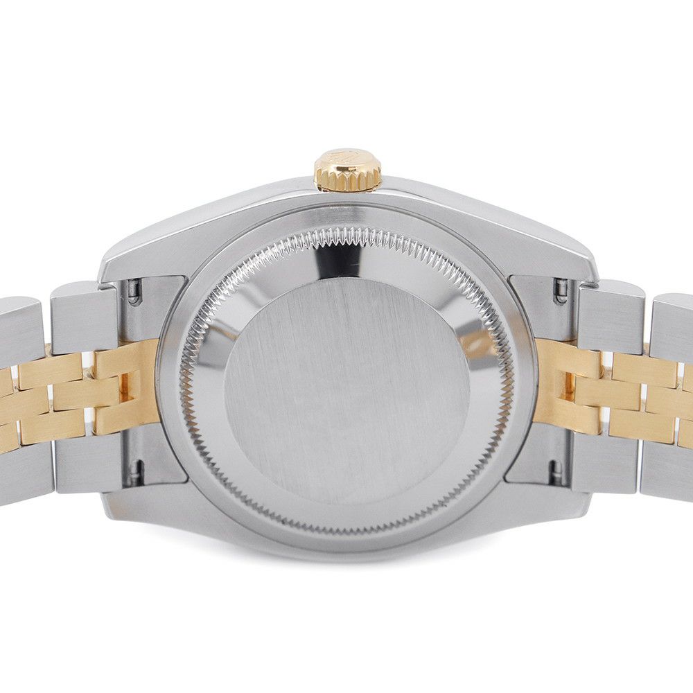 ロレックス デイトジャスト D番 SS/K18YG 116233 ROLEX 腕時計 白文字盤 ローマン