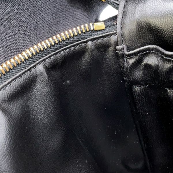 シャネル バニティバッグ ココマーク キャビアスキン 縦型 A01998 CHANEL 化粧ポーチ コスメポーチ 黒