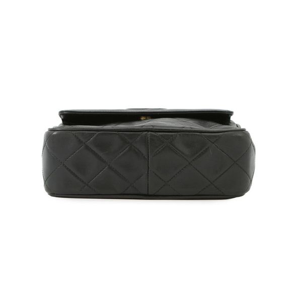 シャネル チェーンショルダーバッグ マトラッセ タッセル ラムスキン CHANEL バッグ 黒