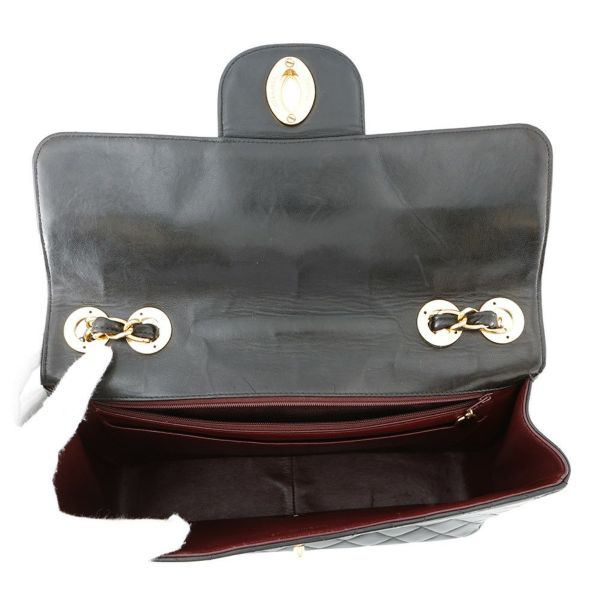 ャネル チェーンショルダーバッグ マトラッセ30 ココマーク ラムスキン A04412 CHANEL バッグ デカマト 黒