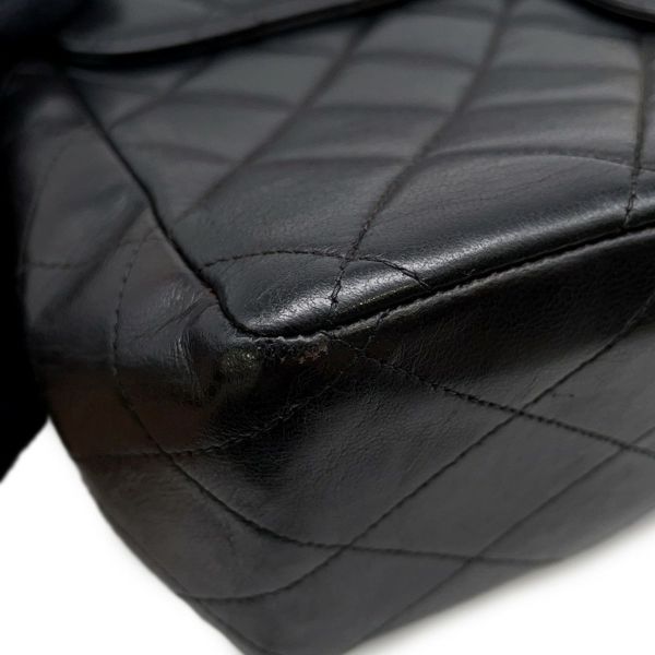 ャネル チェーンショルダーバッグ マトラッセ30 ココマーク ラムスキン A04412 CHANEL バッグ デカマト 黒