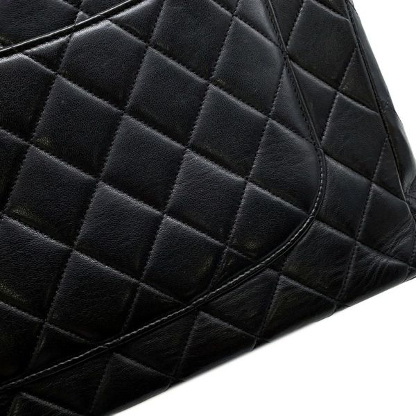 ャネル チェーンショルダーバッグ マトラッセ30 ココマーク ラムスキン A04412 CHANEL バッグ デカマト 黒