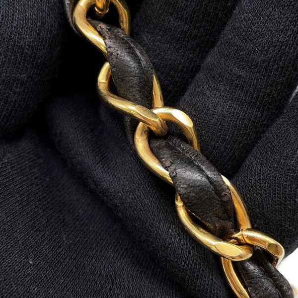 ャネル チェーンショルダーバッグ マトラッセ30 ココマーク ラムスキン A04412 CHANEL バッグ デカマト 黒