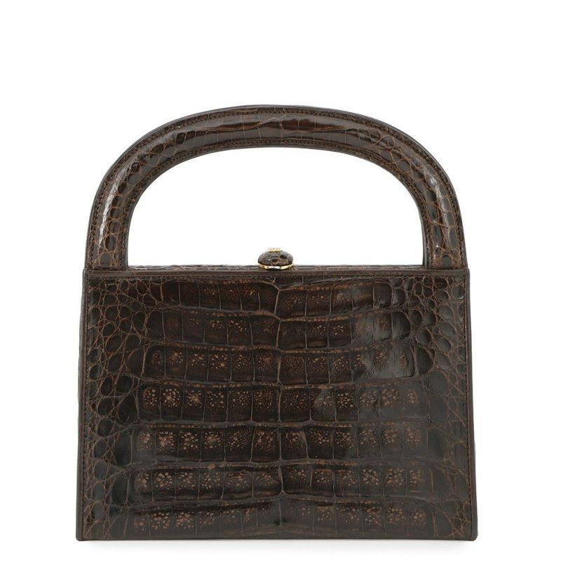 シャネル ハンドバッグ クロコダイル ココマーク がま口 CHANEL バッグ