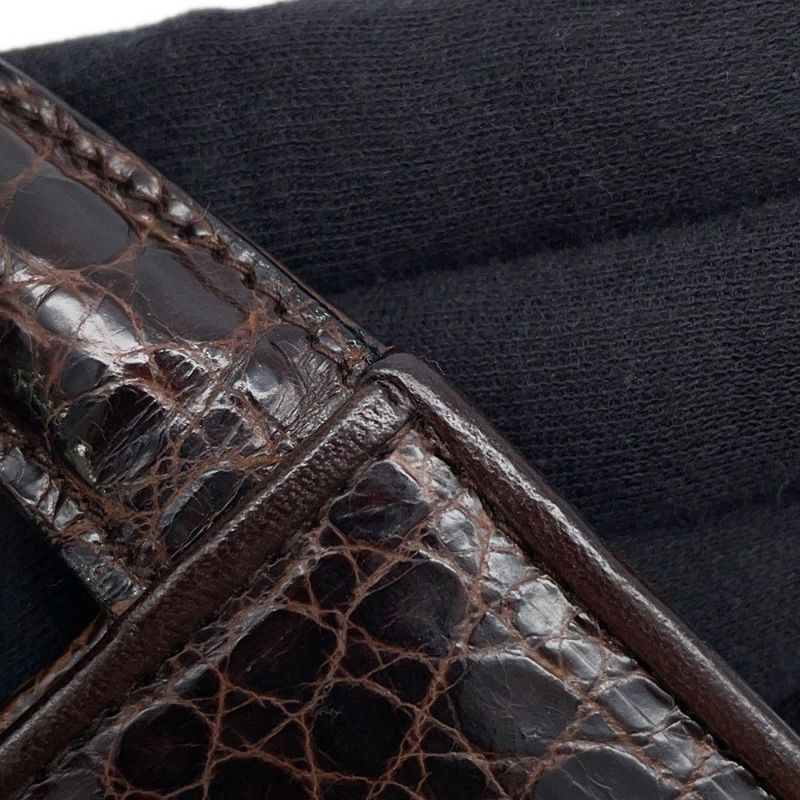 シャネル ハンドバッグ クロコダイル ココマーク がま口 CHANEL バッグ