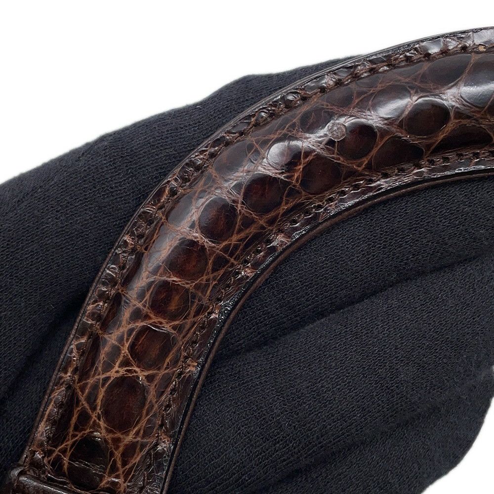 シャネル ハンドバッグ クロコダイル ココマーク がま口 CHANEL バッグ