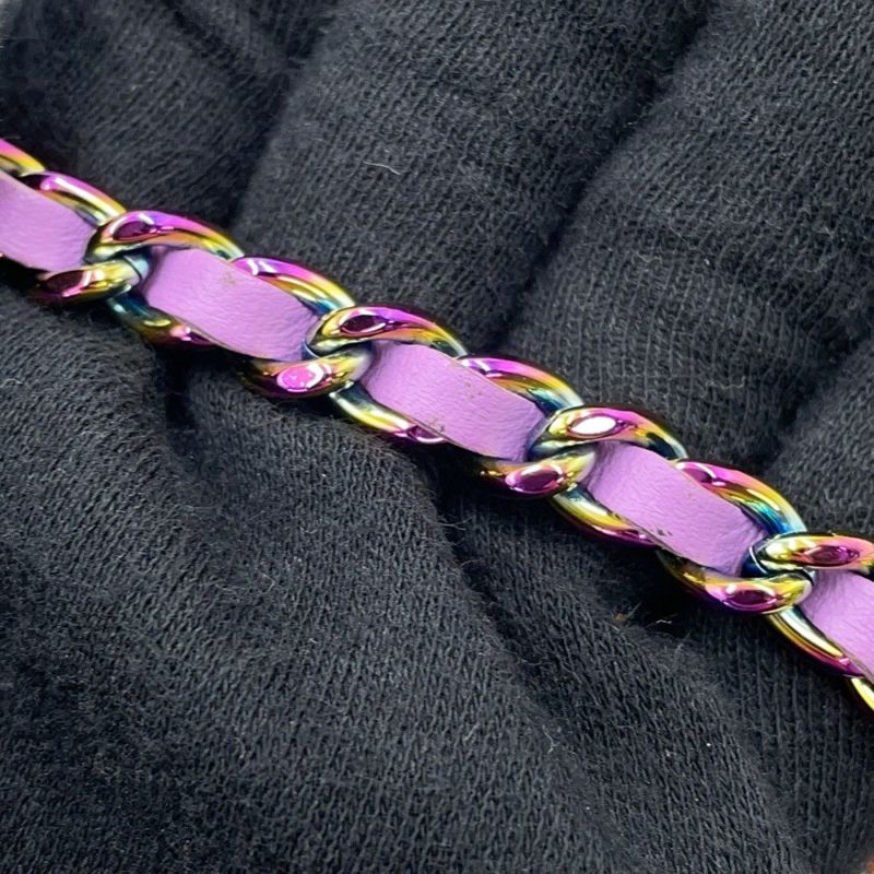 シャネル チェーンウォレット マトラッセ ココマーク ツイード CHANEL 財布