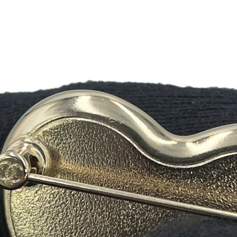 シャネル ブローチ ハート ココマーク メタル ラインスト―ン A21B AB7006 CHANEL アクセサリー
