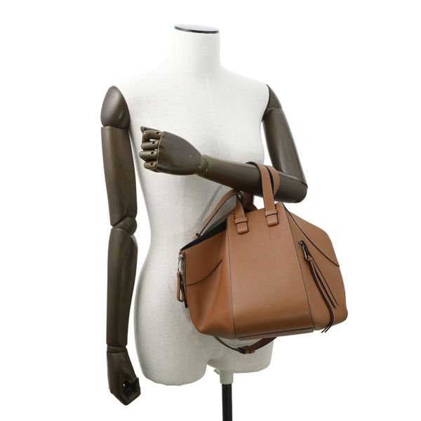 ロエベ ショルダーバッグ ハンモックバッグ スモール 387.30.S35 LOEWE 2WAY ブラウン セール品