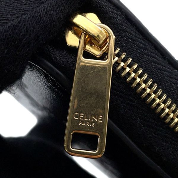 セリーヌ コインケース トリオンフ コンパクト ジップドウォレット レザー 10B663BFU CELINE 財布 黒