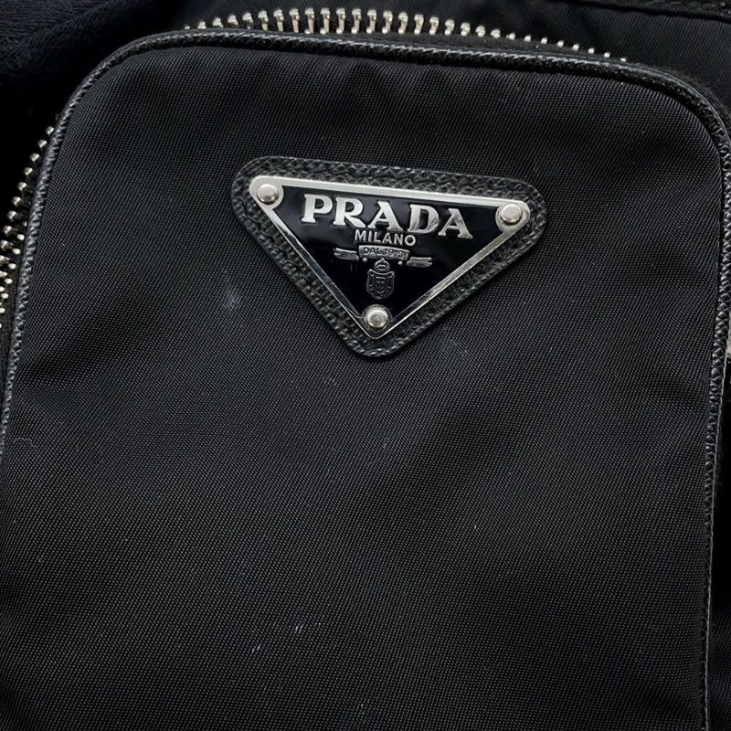 プラダ ショルダーバッグ Re-Nylon スマートフォンケース ナイロン 2ZH155 PRADA バッグ 黒