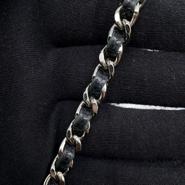 シャネル チェーンウォレット ココマーク キャビアスキン A48654 CHANEL チェーンショルダーバッグ 財布 黒