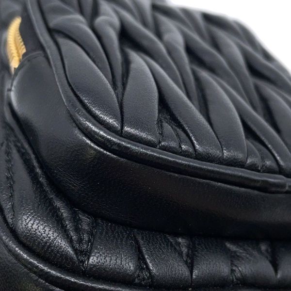 ミュウミュウ ハンドバッグ フェイクパール クリスタル 5BP066 Miu Miu 2wayショルダー 黒