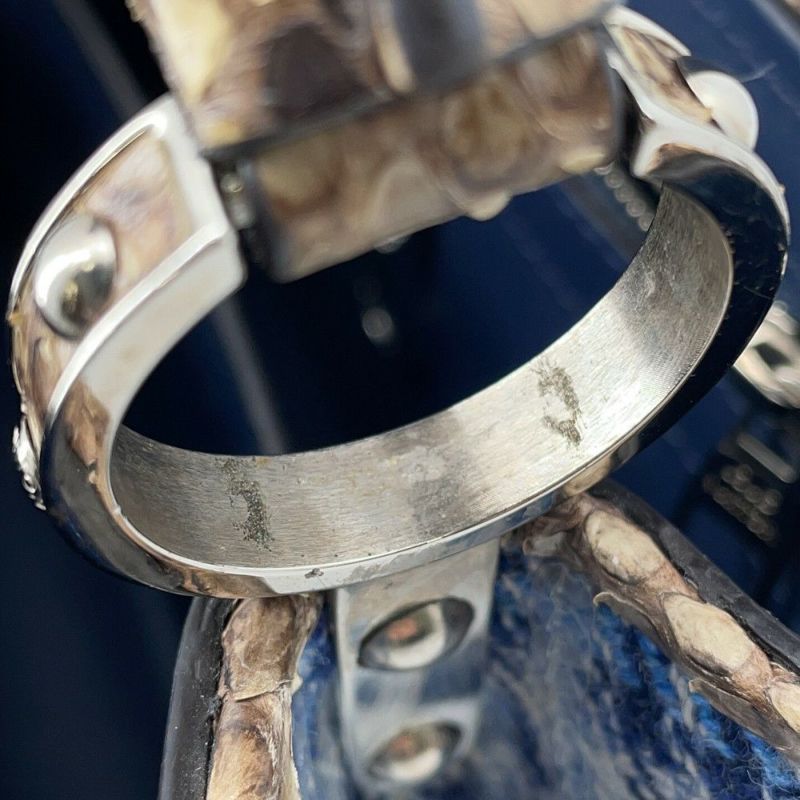 ルイヴィトン ハンドバッグ ツイード/パイソン/スパンコール カプシーヌBB N97078 LOUIS VUITTON 2wayショルダーバッグ