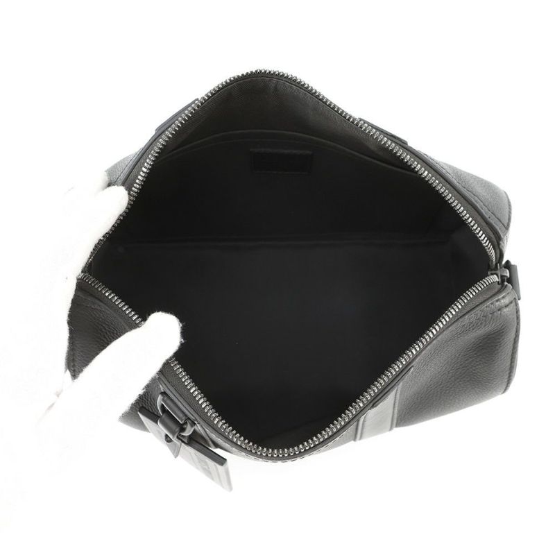 ルイヴィトン ショルダーバッグ グレインカーフレザー/LV アエログラム シティ・キーポル M59255 バッグ 黒 ブラック